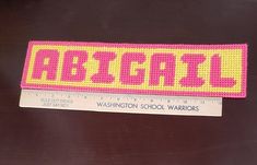 a ruler with the word washington school warriors on it