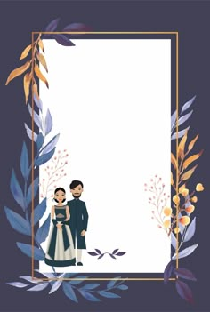 an illustration of a couple standing next to each other