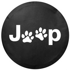 a black button with white letters and paw prints on the bottom that says jlp