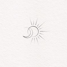 the sun and moon are drawn on paper