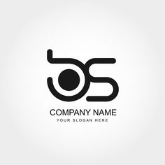 black and white logo design with the letter o5 on it's left side