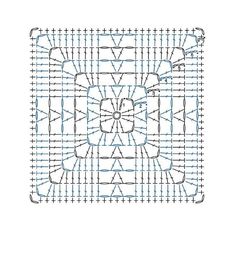 an image of a cross stitch pattern with four squares and three crosses on the same square