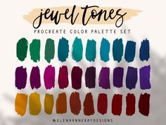 the color palette for jewel tones