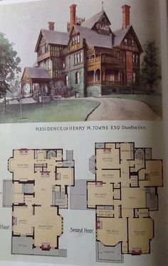 an old house with two floors and three storys in the same floorplan