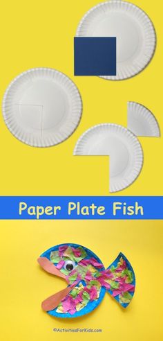 paper plate fish craft for kids to make