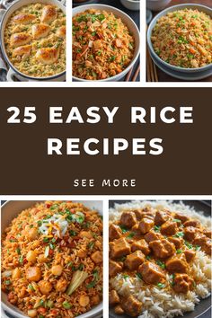 25 easy rice recipes to make in less than 30 minutes, including chicken and rice