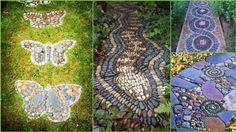 several pictures of different types of stones in the shape of butterfly's and butterflies