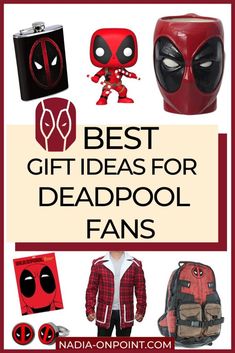 the best gift ideas for deadpool fans is on display in this post - it - up