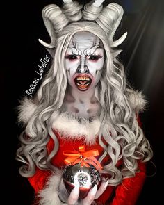 Lady Krampus, Krampus Art, Sfx Ideas, Holiday Horror