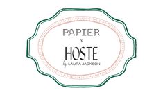 the logo for papier and hoste