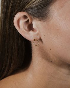 Add a touch of shine to your look with these simple interlocking circle dangles! These attach snugly to the ear with a post back and feature a pair of sleek circles. Available in gold and silver tones. Materials: 14K gold plated sterling silver or sterling silver Features: 0.5" drop, 0.4" width, Lead & Nickel free, post back Free Post, Silver Earrings Dangle, Gold Plated Sterling Silver, Sterling Earrings, Gold And Silver, Beautiful Necklaces, Sterling Silver Earrings, Circles, Silver Earrings