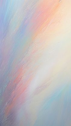 an abstract painting with blue, pink and yellow colors