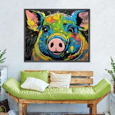 Pig - Graffiti Animals Wall Art is a beautiful addition to any decor style. Bring this stunning canvas print into your home to easily refresh your walls and elevate your decor. Pig Graffiti, Graffiti Animals, Graffiti Artwork, Animals Artwork, Animal Wall Art, Decor Styles, Graffiti, Elephant, Canvas Print