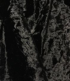 Black - Stretch Polyester Crushed Velvet Fabric Poly/spandex stretch velvet. Black Velvet Fabric Texture, Black Velvet Aesthetic, Velvet Aesthetic, Textures Fashion, Black Velvet Fabric, Crushed Velvet Fabric, Design Boards, Cherry Cola, Double Gauze Fabric