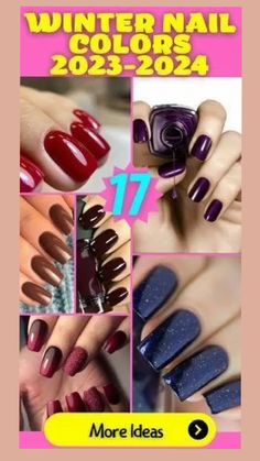 Nail Colors Winter, Fall Nail Colors, Spring Nail, Nail Designs Spring, Fall Nail Designs