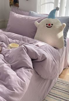 Pastel Bedding Set Purple / Small Flat Purple And Blue Room, Lavender Bedding, Pastel Bedding, Purple Room, Stylish Bedding, Blue Bedding Sets, Violet Pastel, Purple Bedding, Bed Sheet Sizes