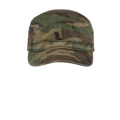 Purchase the District® Distressed Military Hat at Michaels. com. 100% cotton twill. Unstructured. Low profile. Hook and loop closure. This unstructured, low profile cap features a hook and loop closure. Due to a special finishing process, distress and color may vary. Details: Available in multiple colors 100% cotton twill Hook and loop closure | District® Distressed Military Hat in Military Camo | Michaels® Military Style Cotton Flat Cap, Casual Camouflage Flat Cap, Military Hat, Hook And Loop, Low Profile, Cotton Twill, Camo, Accessories Hats, Hats