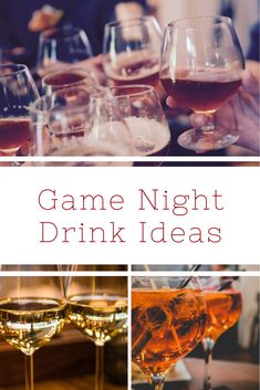 game night drink ideas for any type of party or celebration, including wine and liquor