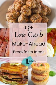 low carb make - ahead breakfast ideas