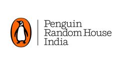 the penguin random house india logo with an orange and black penguin on it's head