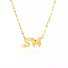 Brand New Letter S Gold Initial Necklace Stainless Steel Lobster Clasp Closing Dainty Cute Necklace 16 Inch + 2 Inch Extender Letter S Necklace, Gold Initial Necklace, S Necklace, Initial Necklace Gold, Gold Initial, Cute Necklace, Initial Letter, Initial Letters, Letter S