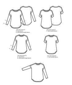 the instructions for how to make a t - shirt with long sleeves and no sleeves