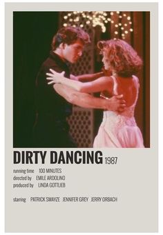 the poster for dirty dancing starring actors