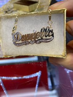 Mexican Name Necklace, Gold Name Necklace Latina, Custom Gold Jewelry, Name Chain, Jewelry Tattoo, Nameplate Necklace