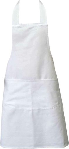 a white apron on a white background