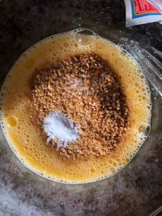 a glass bowl filled with some kind of liquid