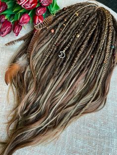 This Hair Extensions item by FoksasDreads has 2573 favorites from Etsy shoppers. Ships from Kazakhstan. Listed on Jan 14, 2023 Loose Ended Dreads, Braid In Dreads Extensions, Light Brown Dreads, Synthetic Dreads Diy, Braids Tips, Female Dreads Hairstyles, Half Dreaded Hair, Synthetic Dreads Hairstyles, White Girl Dreads