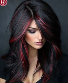 Top 51 Fall Hair Colors for Dark Hair: Bold & Beautiful Ideas - AskNaij Hair Colour Fall 2024, Dark Color Hair Dye, Dark Autumn Hair Color Ideas, Hair Colors For Tan Skin And Brown Eyes, Black Hair Color With Highlights, Dark Red And Blonde Hair, Hair With Honey Highlights, Streak In Hair, Dark Caramel Hair