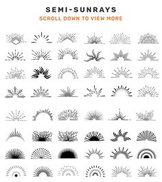 the sunrays are shown in black and white, with an orange border around them