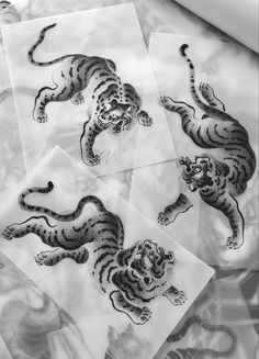 Three Tigers Tattoo, Tiger Drawing Sketches, Blackwork Tattoo Sketch, Tiger Japanese Tattoo, Traditional Tattoo Dragon, Aesthetic Sketches, Traditional Tiger Tattoo, Women Sketch, Western Tattoo