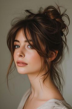 discover spring hairstyles, short hairstyle women ideas, short hair cut  #fashion #personalcare #makeup #girl #springhairstyle #haircolor #skincare  #haircare #haircut Fringe Bangs With Wavy Hair, Swoop Bangs With Long Hair, Herb Products, Photoshoot Hairstyles, Serum Skincare, Trendy Hair Color, Long Hair With Bangs, Hair Haircut