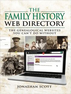 the family history web directory on a laptop