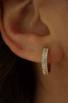 Crafted for an effortless style, these huggie earrings are an ideal choice for everyday wear. Their classic design ensures they complement any outfit, from casual to formal. In Stock. New Bands, Ring Collections, Diamond Studs, Ring Bracelet, Earring Necklace, Vintage Necklace, Shop Necklaces, Effortless Style, Diamond Engagement