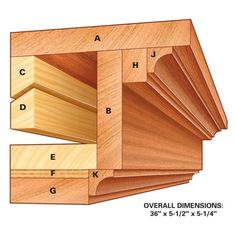 woodworking plans showing the top and bottom sections