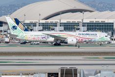 an aeromexico airplane on the tarmac at san francisco international airport, california