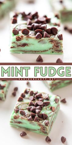 Mint fudge is essentially mint chocolate ice cream in cookie form! This Christmas dessert idea will give you your favorite sweet in just one piece, with creamy mint and chocolate chips. It's a cool, decadent, and delicious sweet treat to make at home! Fudge With Chocolate Chips, Mint Chip Desserts, Impressive Christmas Dessert, Mint Fudge Recipe, Mint Chocolate Fudge, Mint Fudge, St Patrick's Day Dessert, Mint Desserts, Banana Cream Pie Recipe