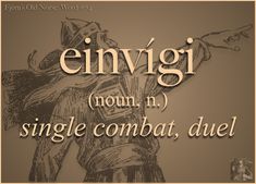 an old - fashioned poster with the words, eliivgi nom n single combat, duel