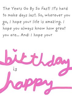 a birthday card with the words, happy birthday is you