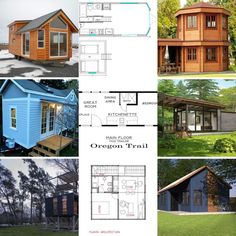 the plans for this tiny cabin are very detailed