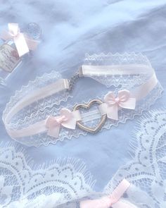 White Lace Baby Pink Bow Heart Choker Necklace Cute Jewelry | Etsy Outfit Edits, Baby Pink Bow, Pink Heart Jewelry, Bow Choker, Pink Choker, Day Collar, Heart Choker Necklace, Heart Accessories, Style Kawaii