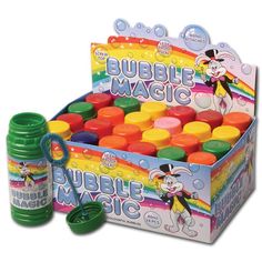 the bubble magic game is in its box and ready to be played with it's contents