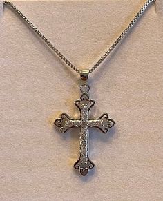 Dope Jewelry Accessories, Silver Cross Necklace, Zirconia Necklace, Cubic Zirconia Necklace, Cross Chain, Dope Jewelry, Jewelry Lookbook