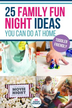 25 family fun night ideas you can do at home