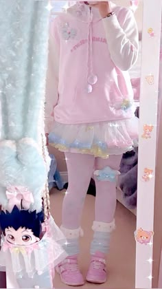 Pastel Japanese Fashion, Yumekawaii Fashion, Yume Kawaii Aesthetic Outfits, Fitted Fairy Kei Style Dress, Kawaii Aesthetic Outfits, Fairy Kei Dresses For Spring Cosplay