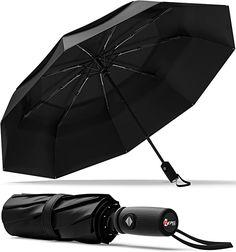 Repel Umbrella Guarda-chuva de viagem portátil original – Guarda-chuvas para chuva, à prova de vento, guarda-chuva compacto forte para vento e chuva, guarda-chuva de carro perfeito, mochila e em movimento Backpack Umbrella, Portable Umbrella, Car Umbrella, Small Umbrella, Mini Umbrella, Golf Umbrella, Black Umbrella