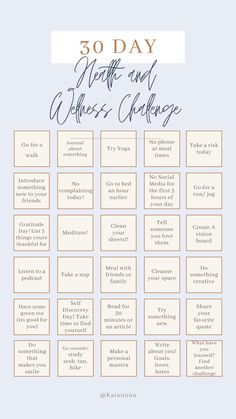 A Month Of Self Care, Wellness Month Ideas, Self Care Timetable, Self Care Topics, Health Goals List, Self Care Chart, Self Care Month, Self Care Questions, Self Care Schedule